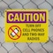 Signmission Radiation & Laser Sign, 7 in H x 10 in W, Plastic, Rectangle OS-2PACK-CR-P-710-L-10193 - alternate 7